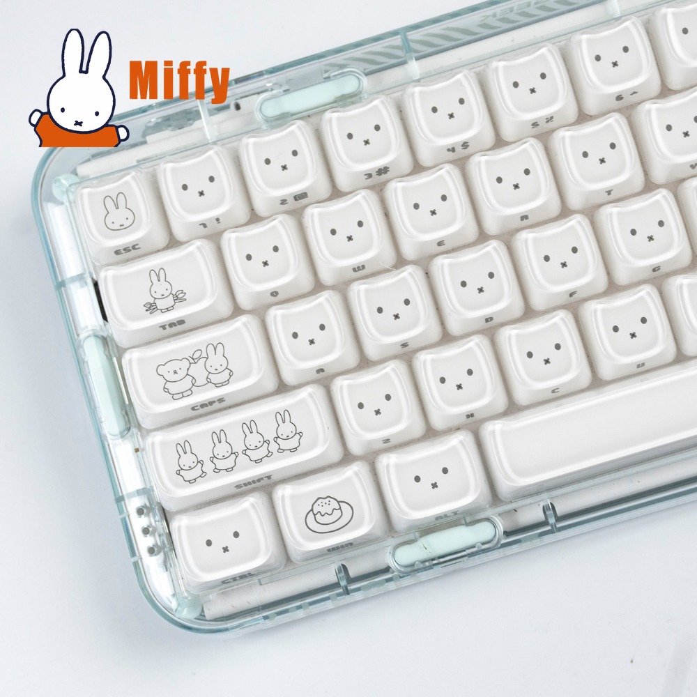 Pc Gaming Sultan - Kawaii Miffy Keycaps Sevimli Tavşan Anahtar