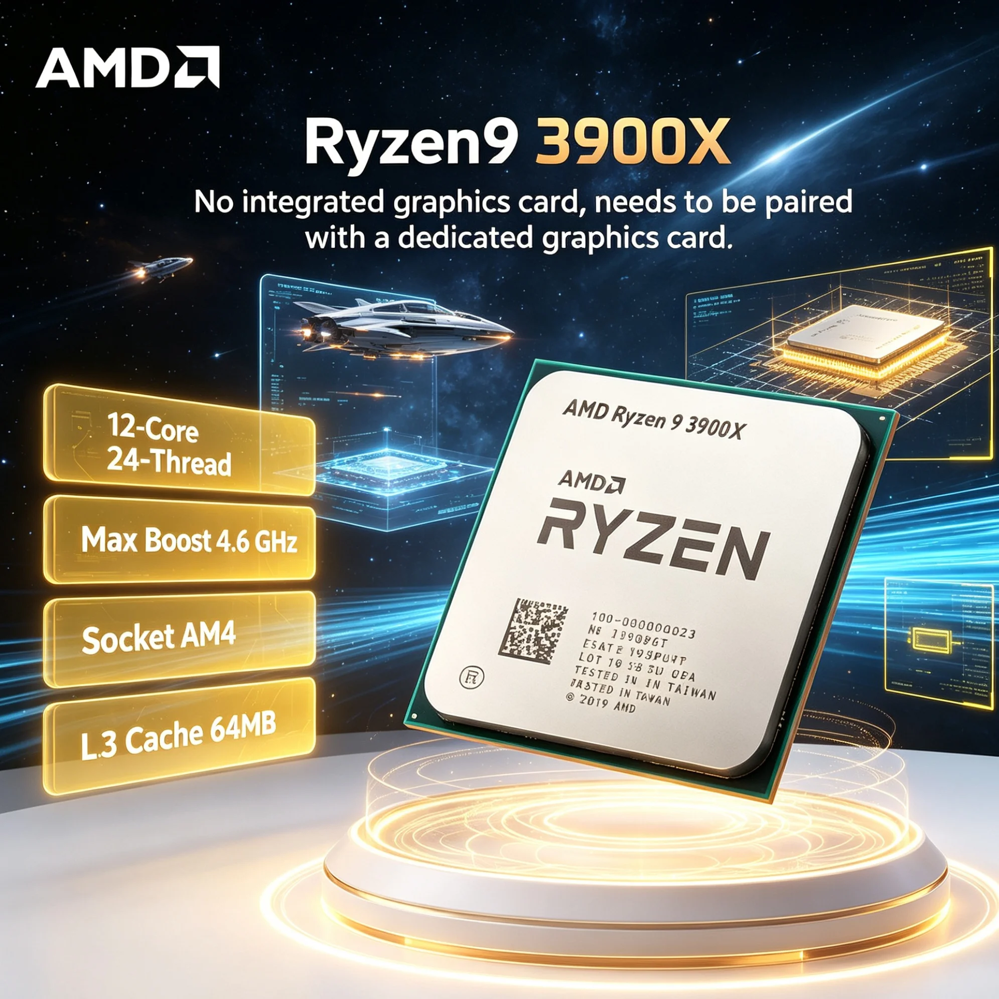 Pc Gaming Cpu - AMD CPU Ryzen 9 3900X İşlemci