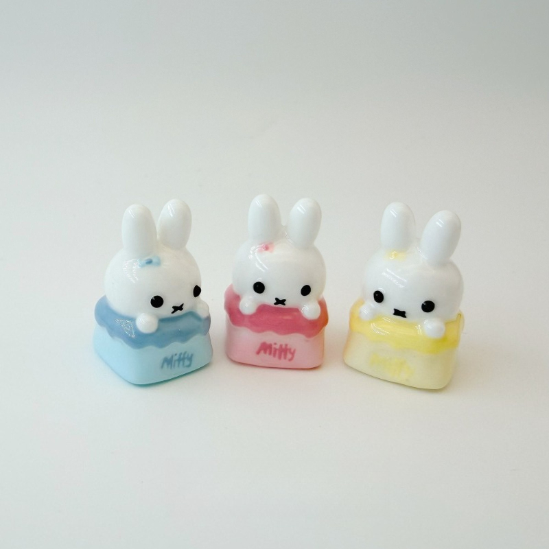 Custom Keycaps - Miffy Kawaii Anime Karikatür Tavşan Tuş