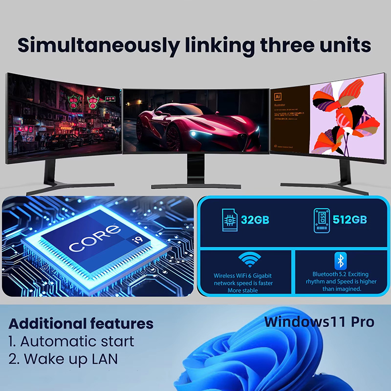 MINI PC Windows 11 Pro Core I9 - Pc Gaming Ram 32Gb incelemesi ve fiyatı