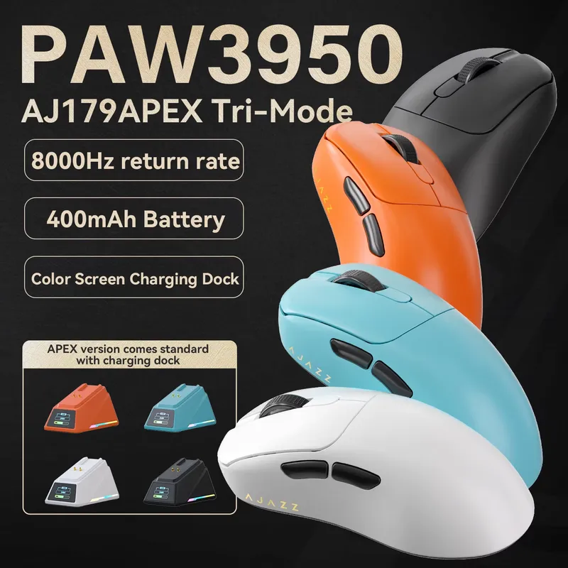 Ajazz AJ179 APEX PAW3950 Ergon - Wireless Gaming Mouse incelemesi ve fiyatı