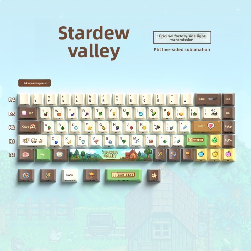 112 adet Stardew Valley özel t - Custom Keycaps incelemesi ve fiyatı