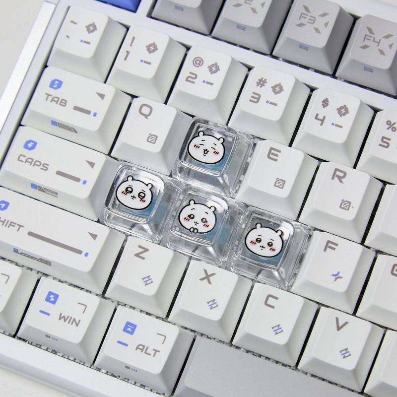 Chiikawa 4 Adet El Yapımı Şeff - Custom Keycaps incelemesi ve fiyatı