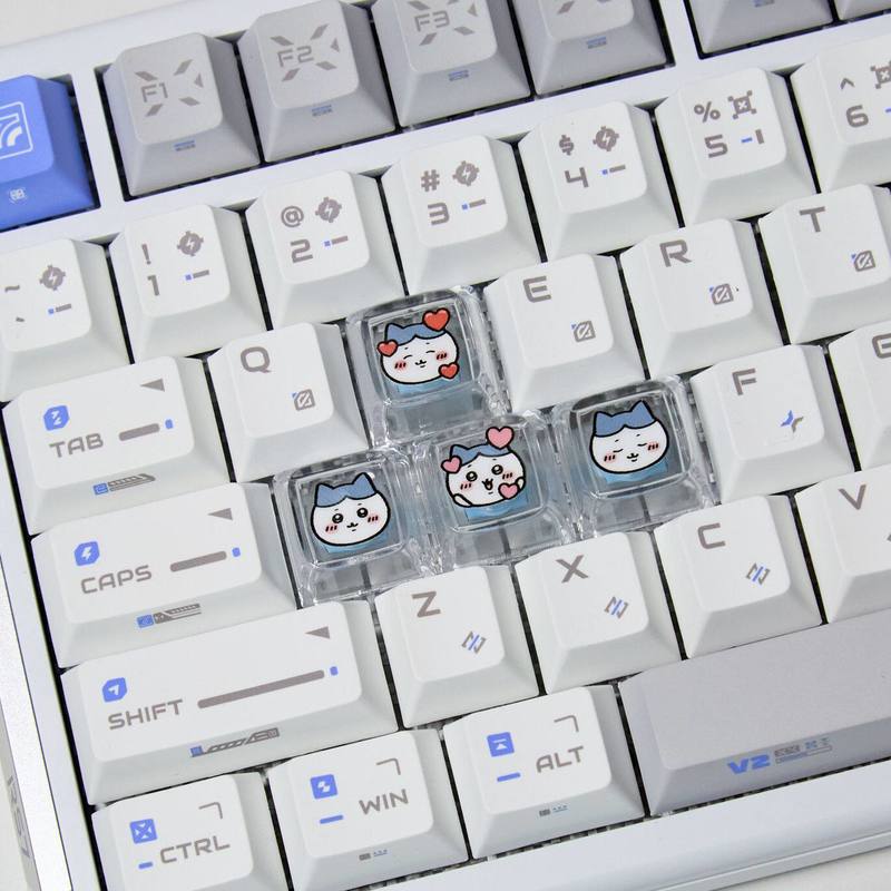 Chiikawa 4 Adet El Yapımı Şeff - Custom Keycaps incelemesi ve fiyatı