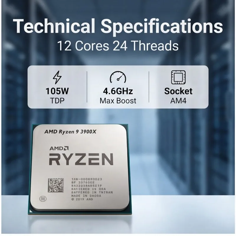 AMD CPU Ryzen 9 3900X İşlemci  - Pc Gaming Cpu incelemesi ve fiyatı