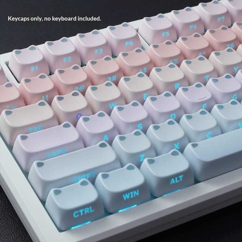 113 Tuşlu MAO Sevimli Kedi Kul - Custom Keycaps incelemesi ve fiyatı