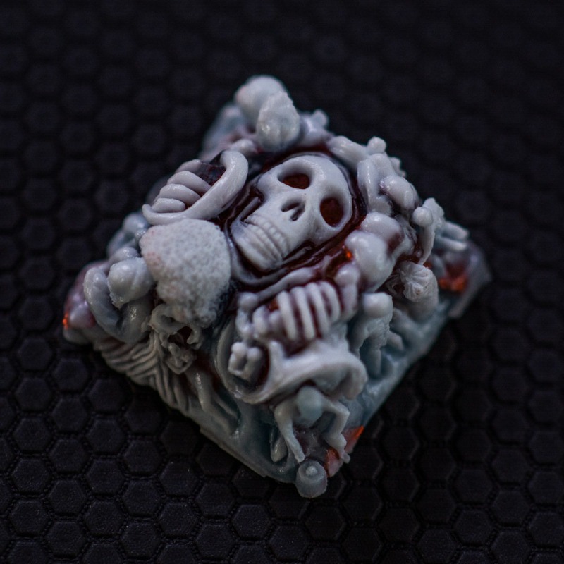 Gameboy Özel İskelet Reçine Tu - Custom Keycaps incelemesi ve fiyatı