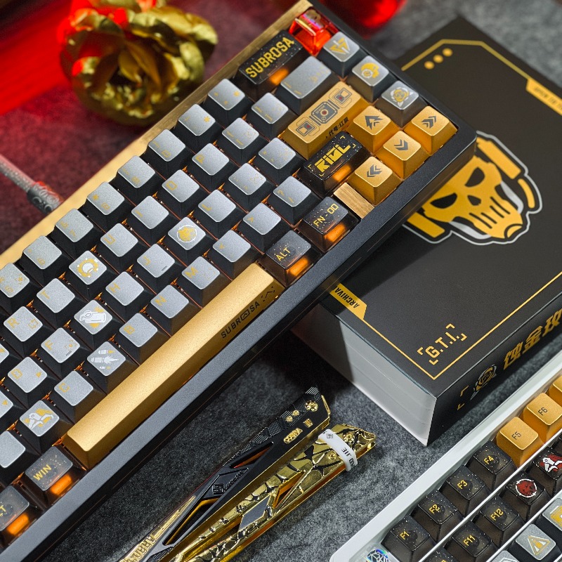 Altın Gül Tema Klavye Tuşları  - Pc Gaming Set incelemesi ve fiyatı