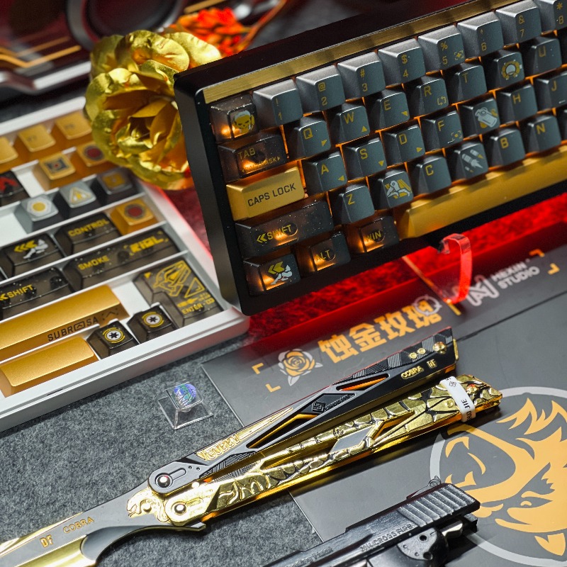 Altın Gül Tema Klavye Tuşları  - Pc Gaming Set incelemesi ve fiyatı