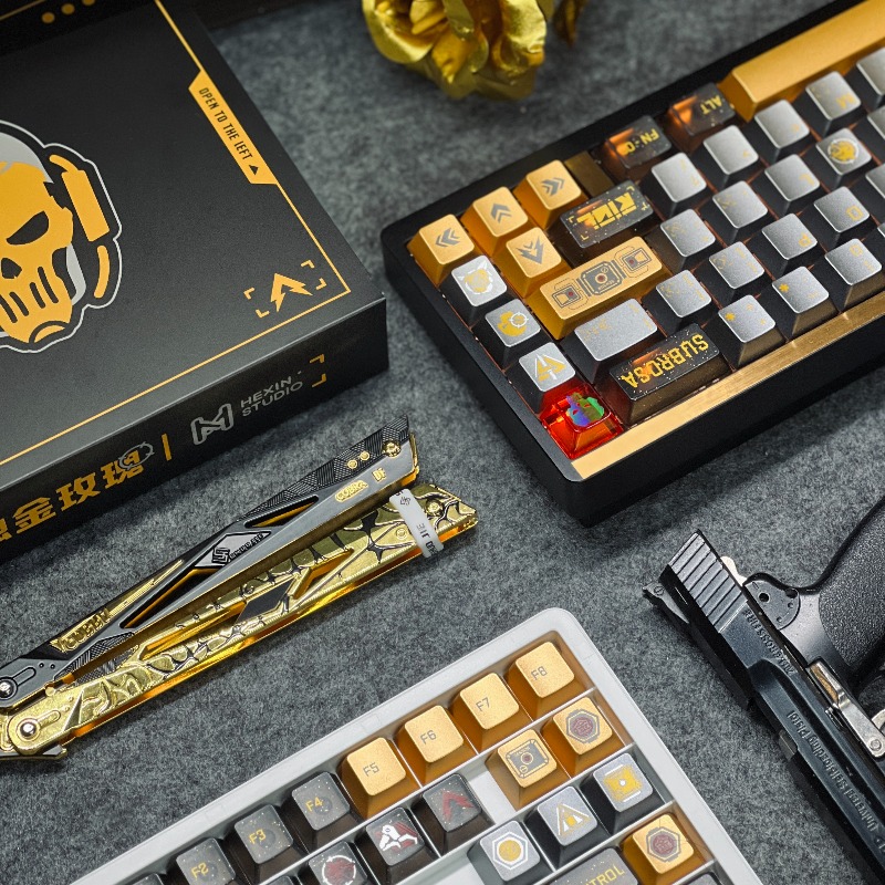 Altın Gül Tema Klavye Tuşları  - Pc Gaming Set incelemesi ve fiyatı