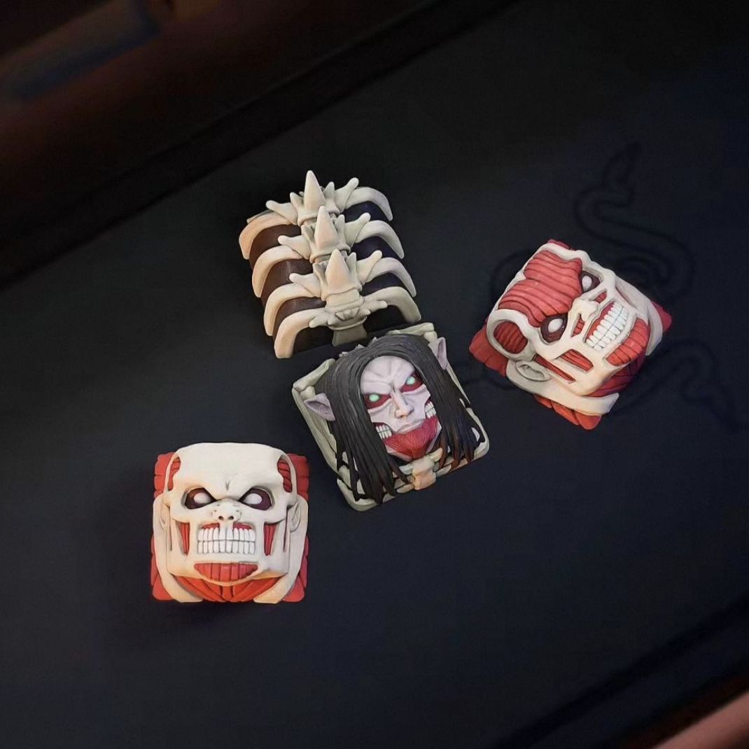 YENİ Attack on Titan Co markal - Custom Keycaps incelemesi ve fiyatı