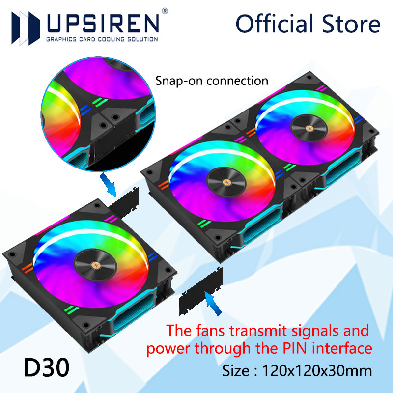 UPSIREN D30 120X120X30mm bilgi - Pc Water Cooling incelemesi ve fiyatı